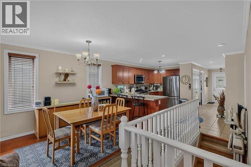 hardwood flooring - 49 Millcroft Drive, Simcoe, ON - Indoor Photo Showing Dining Room