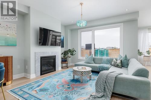 59 Maskell Crescent, Whitby, ON - Indoor Photo Showing Living Room With Fireplace