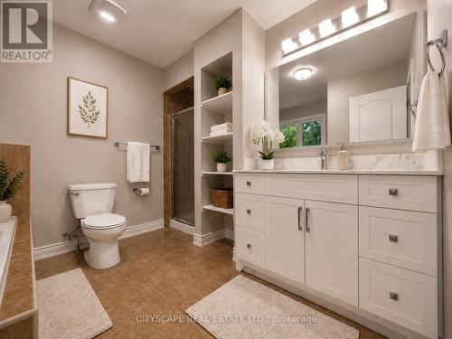 virtual staging master washroom - 5409 Bestview Way, Mississauga, ON - Indoor Photo Showing Bathroom