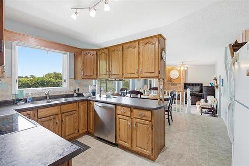 6 Parkwater Cr, Winnipeg, MB - Indoor Photo Showing Kitchen With Double Sink