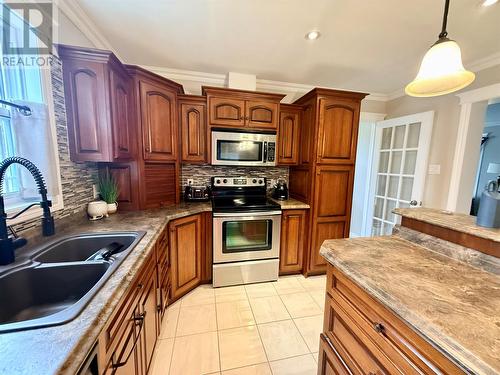 2 Matthews Place, Springdale, NL - Indoor Photo Showing Kitchen With Double Sink