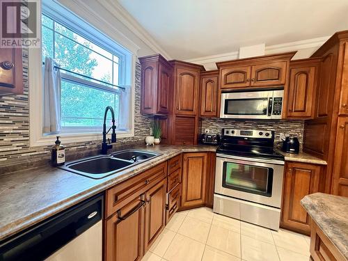2 Matthews Place, Springdale, NL - Indoor Photo Showing Kitchen With Double Sink