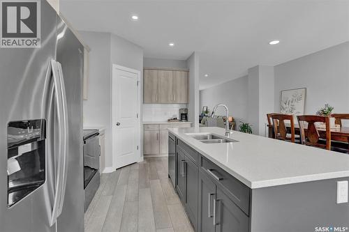 7945 Flax Avenue, Regina, SK - Indoor Photo Showing Kitchen With Double Sink