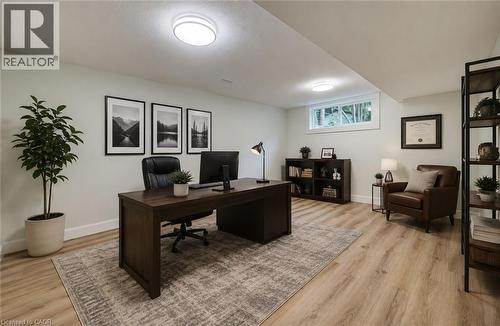 Virtually Staged - 163 Lynnbrook Crescent, Waterloo, ON - Indoor Photo Showing Office