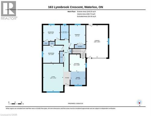 Floor plan - 163 Lynnbrook Crescent, Waterloo, ON - Other