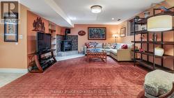 Gas Fireplace in Recreation Room - 