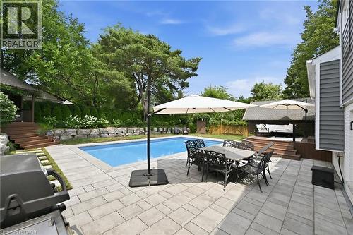 4065 Melba Lane, Burlington, ON - Outdoor With In Ground Pool With Deck Patio Veranda