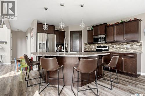9 Mckenzie Pointe, White City, SK - Indoor Photo Showing Kitchen With Upgraded Kitchen