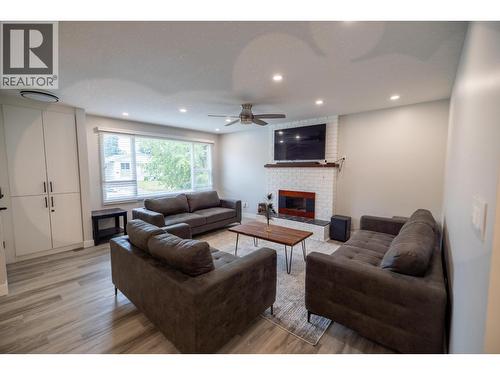331 Killoren Crescent, Prince George, BC - Indoor Photo Showing Living Room With Fireplace