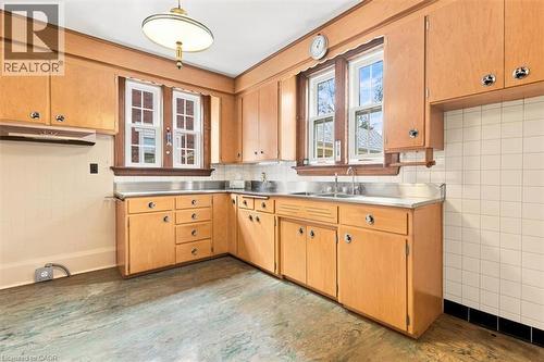 111 Filbert Street, Kitchener, ON - Indoor Photo Showing Kitchen With Double Sink