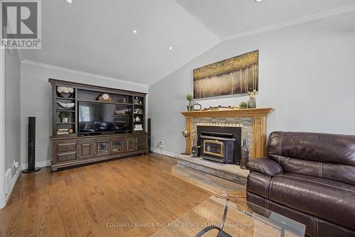 Family Room - 85 Wright Crescent, Caledon, ON - Indoor Photo Showing Living Room With Fireplace