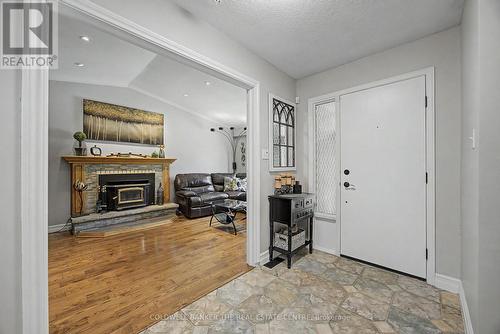 Foyer - 85 Wright Crescent, Caledon, ON - Indoor With Fireplace