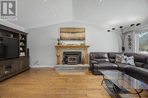 Family Room - 85 Wright Crescent, Caledon, ON - Indoor Photo Showing Living Room With Fireplace
