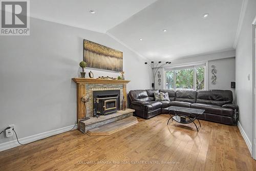 Family Room - 85 Wright Crescent, Caledon, ON - Indoor Photo Showing Living Room With Fireplace