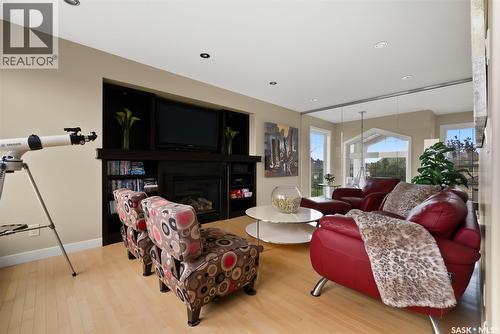 6110 Wascana Court, Regina, SK - Indoor With Fireplace