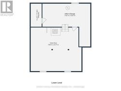 Lower level floor plan - 