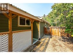 Side yard entrance to suite - 