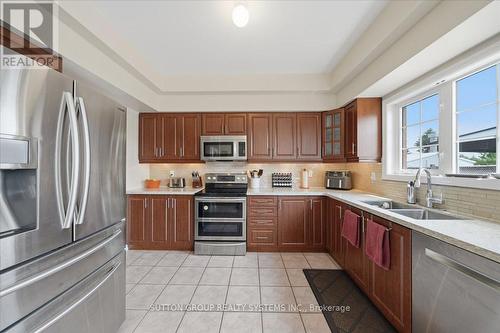 1382 Avon Drive, Mississauga, ON - Indoor Photo Showing Kitchen With Double Sink