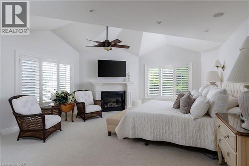 70 Shorewood Place, Oakville, ON - Indoor Photo Showing Bedroom With Fireplace