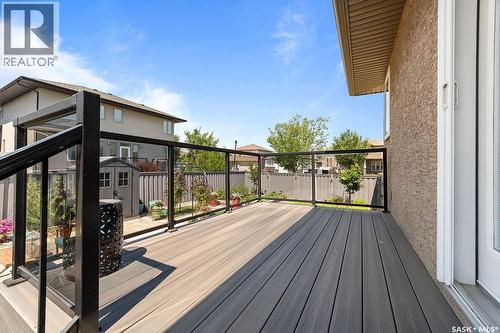 4110 Chuka Drive, Regina, SK - Outdoor With Deck Patio Veranda With Exterior