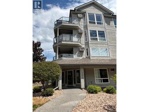 3221 Centennial Drive Unit# 401, Vernon, BC - Outdoor With Balcony With Facade