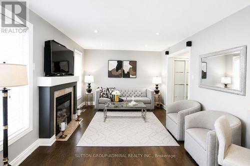 43 Mainland Crescent, Vaughan, ON - Indoor Photo Showing Living Room With Fireplace
