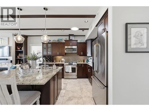 2000 Valleyview Drive Unit# 3, Osoyoos, BC - Indoor Photo Showing Kitchen With Double Sink With Upgraded Kitchen