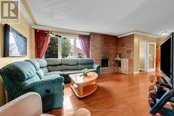 Large Picture Window with wood fireplace - 