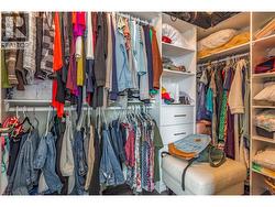 Walk in closet with built in shelving! - 
