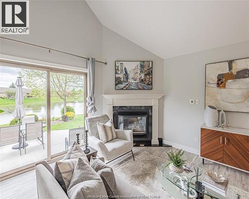 1257 Imperial, Windsor, ON - Indoor Photo Showing Living Room With Fireplace