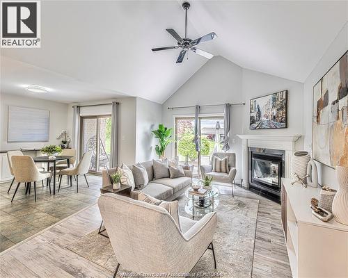 1257 Imperial, Windsor, ON - Indoor Photo Showing Living Room With Fireplace
