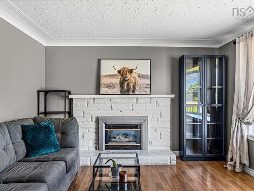 94 Brookside Road, Bible Hill, NS - Indoor Photo Showing Living Room With Fireplace
