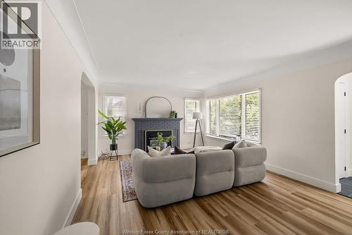 2594 Buckingham, Windsor, ON - Indoor Photo Showing Living Room With Fireplace
