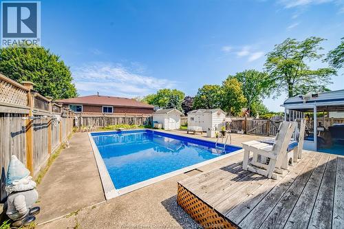 5122 Colbourne Drive, Windsor, ON - Outdoor With In Ground Pool With Backyard