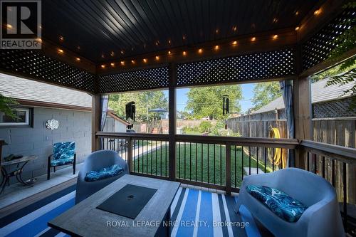 You can see the whole backyard - 294 Davis Street, Port Colborne (Killaly East), ON - Outdoor With Deck Patio Veranda With Exterior