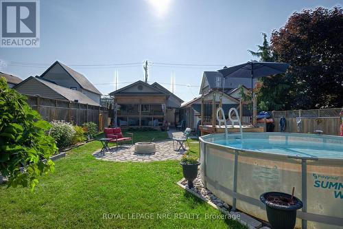 Rear view of property - 294 Davis Street, Port Colborne (Killaly East), ON - Outdoor With Above Ground Pool