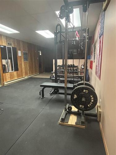302 Murray Avenue, Glenboro, MB - Indoor Photo Showing Gym Room