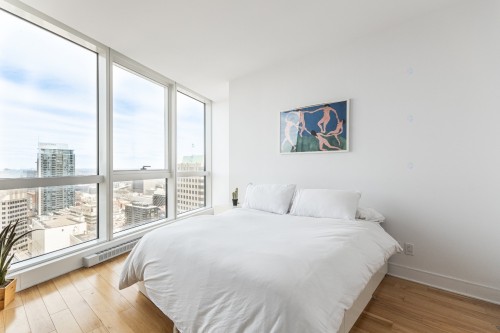 Master Bedroom - 3308-1188 Av. Union, Montréal (Ville-Marie), QC - Indoor Photo Showing Bedroom