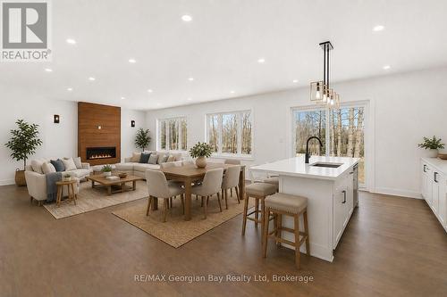 Open Concept - Virtually Furnished - 49 Beaufort Crescent, Tiny, ON - Indoor