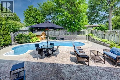 292 Grand Ridge Drive, Cambridge, ON - Outdoor With In Ground Pool With Backyard