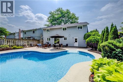 292 Grand Ridge Drive, Cambridge, ON - Outdoor With In Ground Pool With Backyard