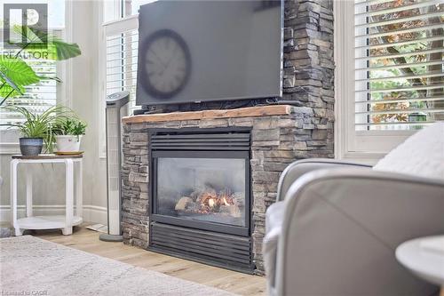 916 Rush Meadow Court, Kitchener, ON - Indoor With Fireplace