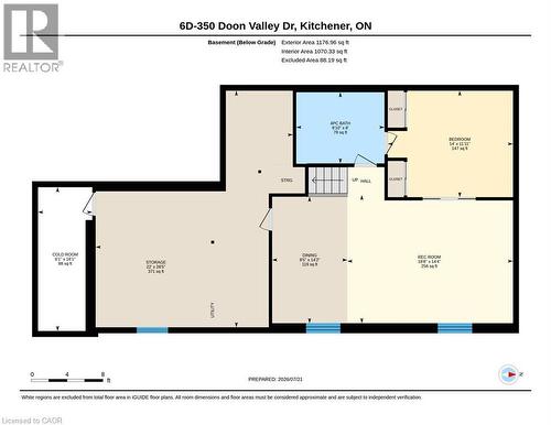 Floor plan - 350 Doon Valley Drive Unit# 6D, Kitchener, ON - Other