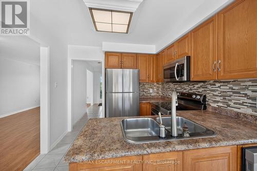 21 Springgarden Crescent, Hamilton, ON - Indoor Photo Showing Kitchen With Double Sink
