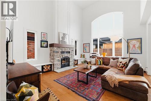 157 Ridgeview Drive, Drayton, ON - Indoor Photo Showing Living Room With Fireplace