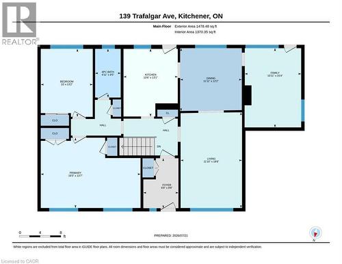 Floor plan - 139 Trafalgar Avenue, Kitchener, ON - Other