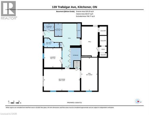 Floor plan - 139 Trafalgar Avenue, Kitchener, ON - Other