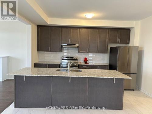 52 Monreau Drive, Brampton, ON - Indoor Photo Showing Kitchen With Double Sink With Upgraded Kitchen