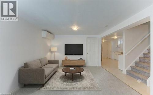 Basement (unit 2) living room AI staged - 136 Dunsmere Drive, Kitchener, ON - Indoor
