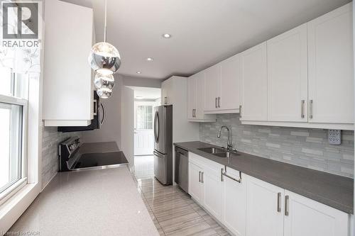 57 Division Street, Hamilton, ON - Indoor Photo Showing Kitchen With Double Sink